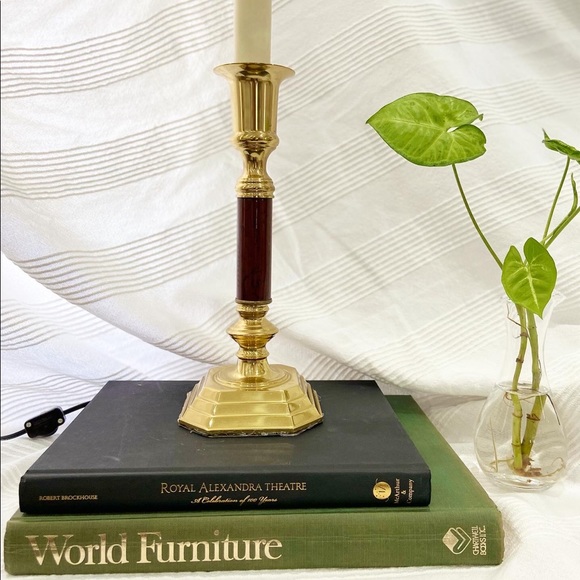 Vintage  MCM solid brass lamp - Picture 3 of 3